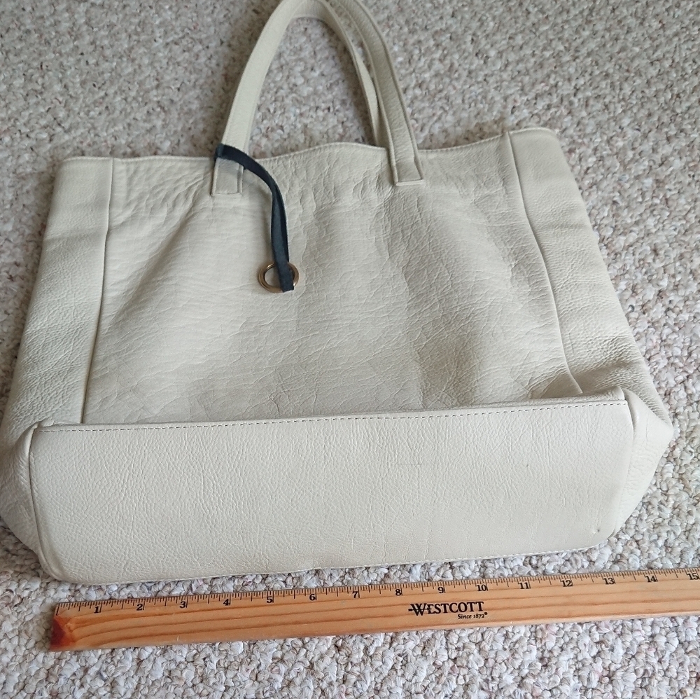 Henri Lou cream color Leather Hobo bag - Picture 16 of 16
